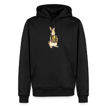Coffre au trésor de Pâques Bunny - Sweat à capuche Premium bio Homme - noir - Devant - Nico (187cm)