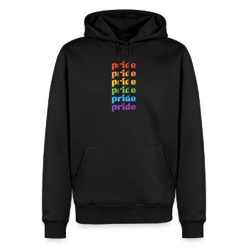 Orgueil - Sweat à capuche Premium bio Homme - noir - Devant - Nico (187cm)