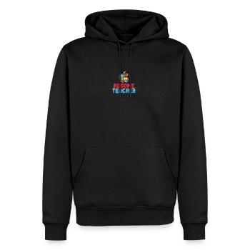 Au-Some Teacher Autisme Professeur Puzzle pomme - Sweat à capuche Premium bio Homme - noir - Devant - Nico (187cm)