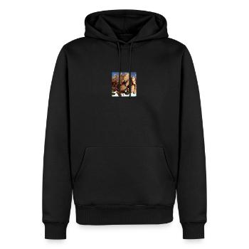 😂😂😂Cookies - Männer Premium Bio Hoodie - Schwarz - Vorne - Nico (187cm)
