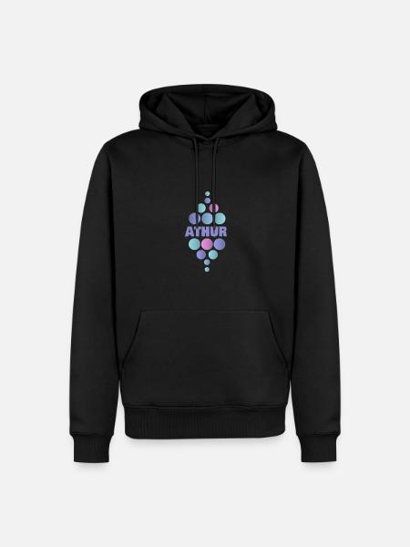 Athur as a first name - Men’s Premium Organic Hoodie - black