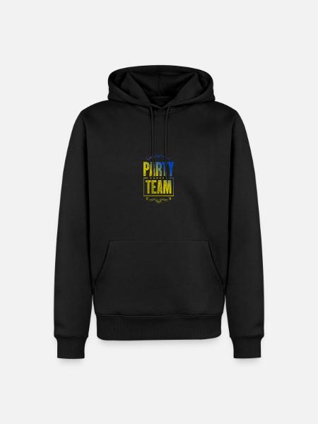 Party Crew - Men’s Premium Organic Hoodie - black