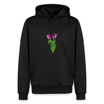 Schöne Tulpen Pflanzenliebhaber Gift - Männer Premium Bio Hoodie - Schwarz - Vorne - Nico (187cm)