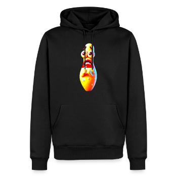 Ängstliche Kegel Bowling - Männer Premium Bio Hoodie - Schwarz - Vorne - Nico (187cm)