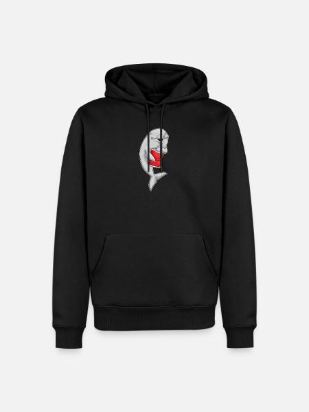 Delfin Chipstüte - Männer Premium Bio Hoodie - Schwarz