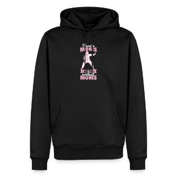 Karate Mother - Men’s Premium Organic Hoodie - black - Front - Nico (187cm)