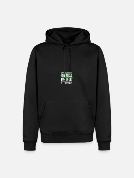 Ich muss nur in die Steiermark Steirer - Männer Premium Bio Hoodie - Schwarz