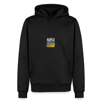 Christlicher Humor Bibel Beten Anbetung - Männer Premium Bio Hoodie - Schwarz - Vorne - Nico (187cm)