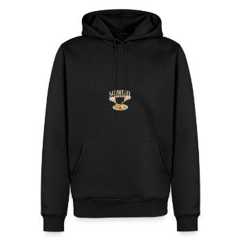 Schnitzel Experte - Männer Premium Bio Hoodie - Schwarz - Vorne - Nico (187cm)
