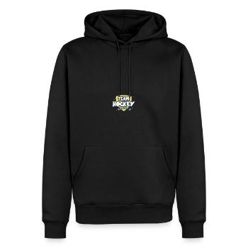 Équipe de hockey sur gazon Club de hockey intérieur - Sweat à capuche Premium bio Homme - noir - Devant - Nico (187cm)