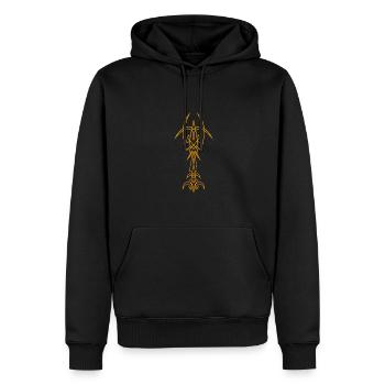 Géométrique Cyber Sceau Impressionnant Cybersigilisme Cyber - Sweat à capuche Premium bio Homme - noir - Devant - Nico (187cm)