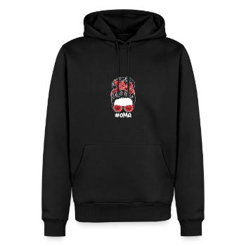 Akkordeonspieler Oma Akkordeon - Männer Premium Bio Hoodie - Schwarz - Vorne - Nico (187cm)