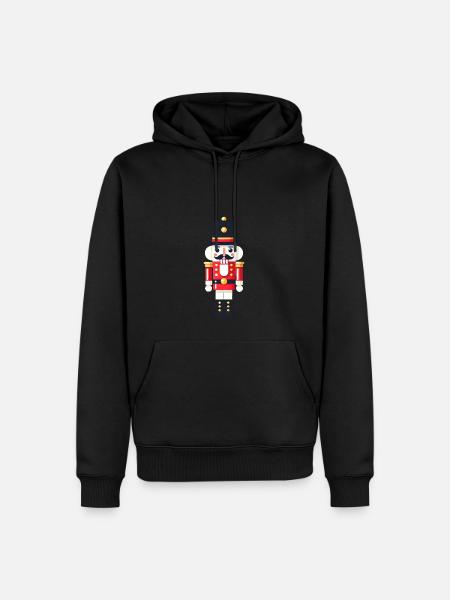 Weihnachtssoldat - Männer Premium Bio Hoodie - Schwarz