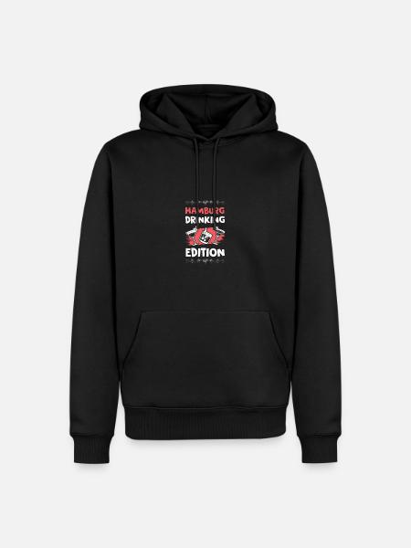 Hamburg Drinking Edition - Men’s Premium Organic Hoodie - black
