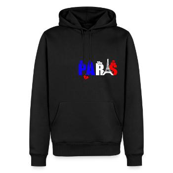 Paris Frankreich cava? Eifelturm - Männer Premium Bio Hoodie - Schwarz - Vorne - Nico (187cm)