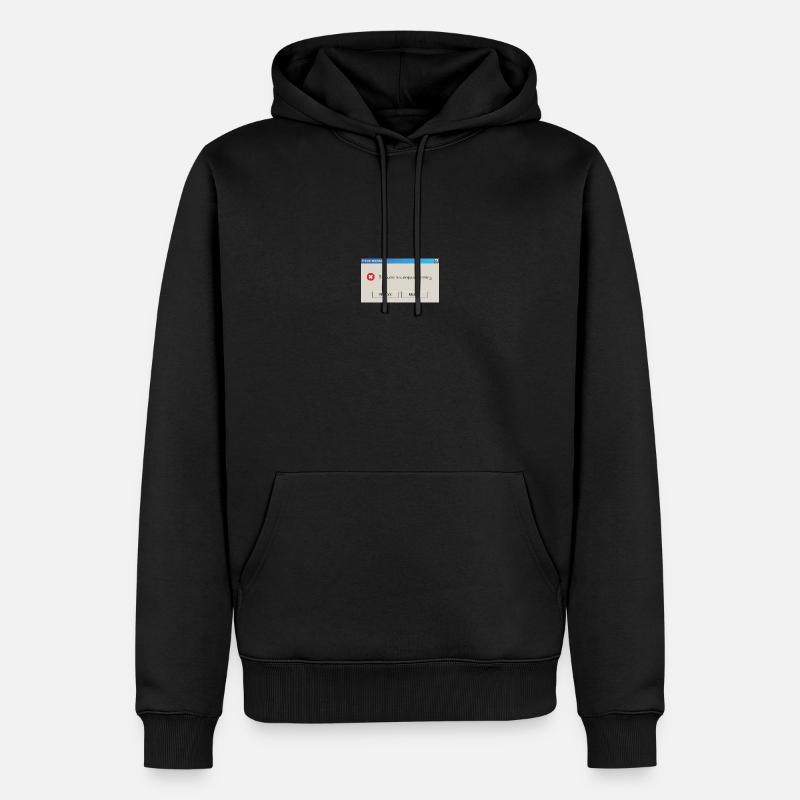 Brain.exe has stopped working - Männer Premium Bio Hoodie - Schwarz
