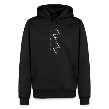Die 4 Elemente Klassisch im Hexen Stil für Avatar - Männer Premium Bio Hoodie - Schwarz - Vorne - Nico (187cm)