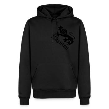 Kärnten - Männer Premium Bio Hoodie - Schwarz - Vorne - Nico (187cm)