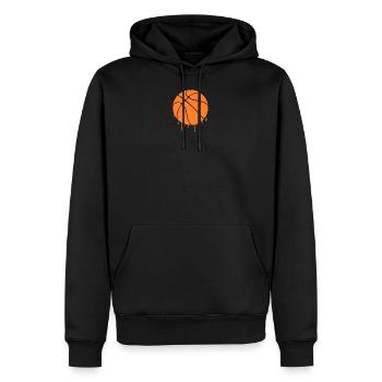 Basket-ball Basketball Basketball Team Basket - Sweat à capuche Premium bio Homme - noir - Devant - Nico (187cm)