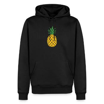 Chemise à l’ananas Motif ananas Costume fruit Fruit Ananas - Sweat à capuche Premium bio Homme - noir - Devant - Nico (187cm)