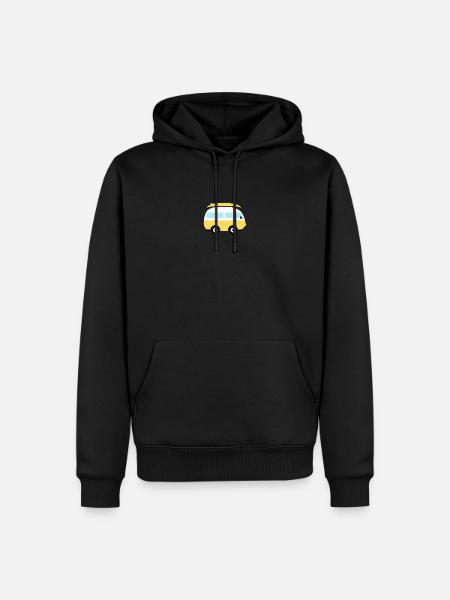 Small yellow van - Men’s Premium Organic Hoodie - black
