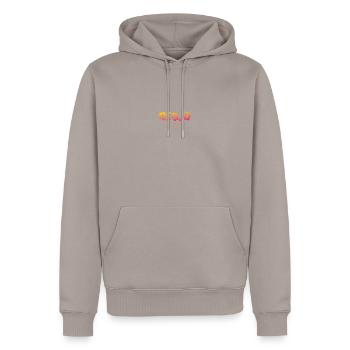 Daytona Beach Florida Hibiskus Souvenir Urlaub - Männer Premium Bio Hoodie - Taupe - Vorne - Nico (187cm)