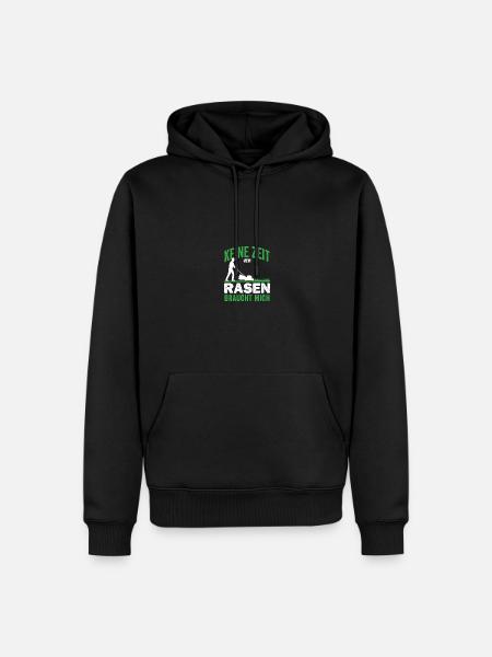 Gartenfreunde Rasenflüsterer Platzwart Geschenk - Männer Premium Bio Hoodie - Schwarz