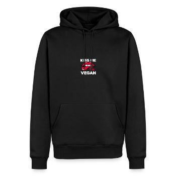 Veganer Veganerin Veganismus Geschenk Vegan - Männer Premium Bio Hoodie - Schwarz - Vorne - Nico (187cm)