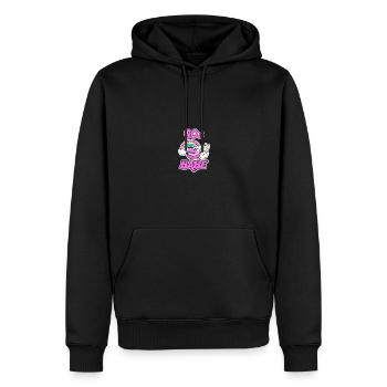 90er jahre Pary Mottoparty 90s Outfit - Männer Premium Bio Hoodie - Schwarz - Vorne - Nico (187cm)
