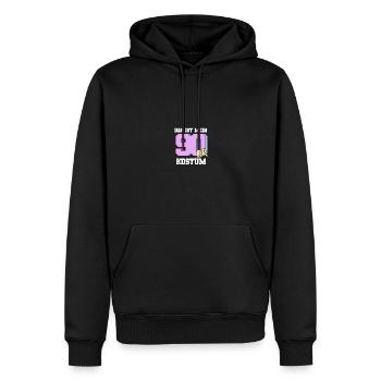 90er jahre Pary Mottoparty 90s Outfit - Männer Premium Bio Hoodie - Schwarz - Vorne - Nico (187cm)