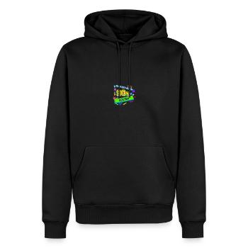 90er jahre Pary Mottoparty 90s Outfit - Männer Premium Bio Hoodie - Schwarz - Vorne - Nico (187cm)