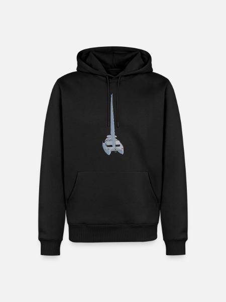 Lagoon 50 Katamaran - Männer Premium Bio Hoodie - Schwarz