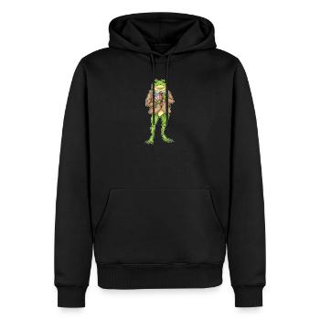 Frosch Bräutigam Sakko Hochzeit - Männer Premium Bio Hoodie - Schwarz - Vorne - Nico (187cm)