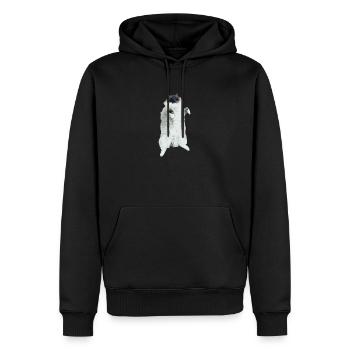 Kung-Fu Kater - Sweat à capuche Premium bio Homme - noir - Devant - Nico (187cm)