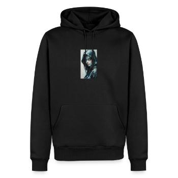 Wunderschöne Frau - Männer Premium Bio Hoodie - Schwarz - Vorne - Nico (187cm)