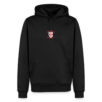 TEMPLIER - Sweat à capuche Premium bio Homme - noir - Devant - Nico (187cm)