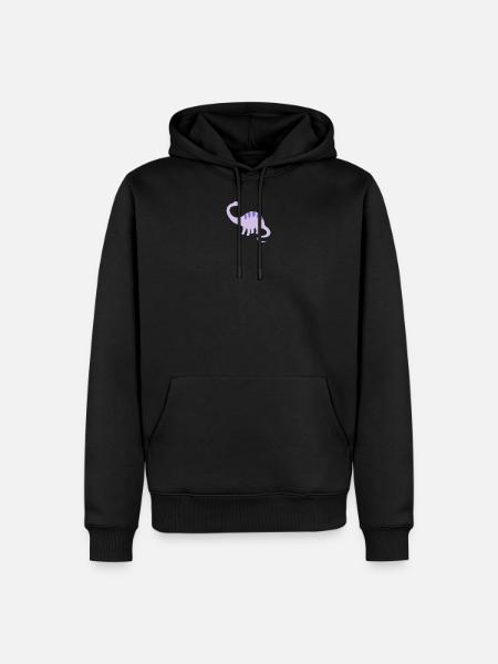 dino - Men’s Premium Organic Hoodie - black