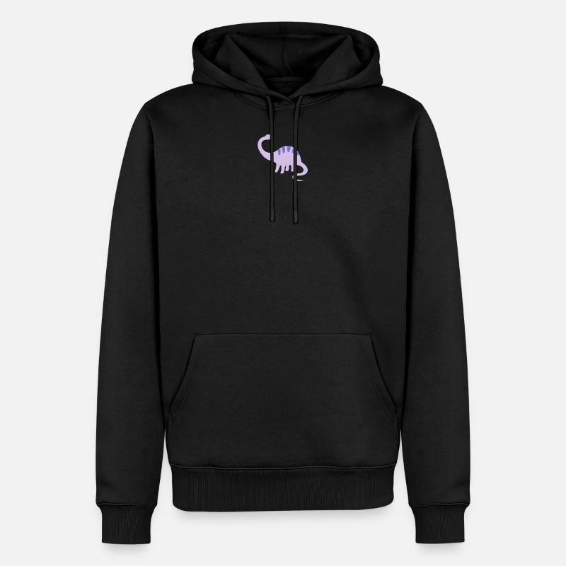 Dino - Männer Premium Bio Hoodie - Schwarz