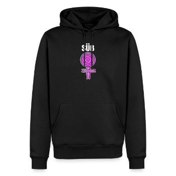 Süßigkeiten Spruch Naschkatzen Süß Nachspeise - Männer Premium Bio Hoodie - Schwarz - Vorne - Nico (187cm)
