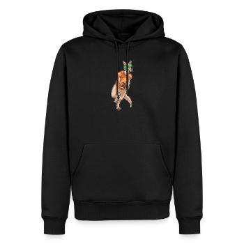 Sports de football américain des Kangourous - Sweat à capuche Premium bio Homme - noir - Devant - Nico (187cm)