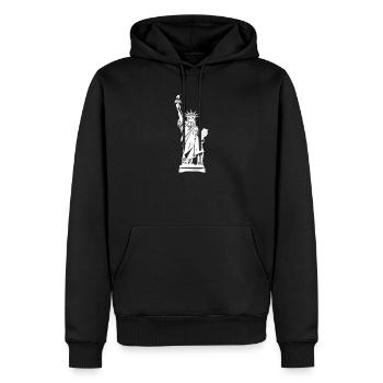 Statue of Liberty  - Männer Premium Bio Hoodie - Schwarz - Vorne - Nico (187cm)