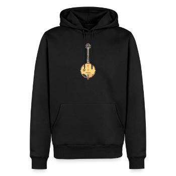 Graphiques Banjo - Sweat à capuche Premium bio Homme - noir - Devant - Nico (187cm)