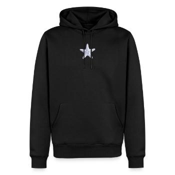 Zartes Seestern-Aquarell - Männer Premium Bio Hoodie - Schwarz - Vorne - Nico (187cm)