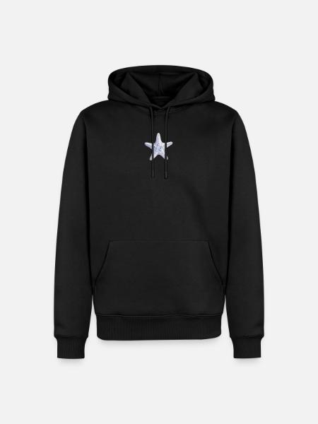 Zartes Seestern-Aquarell - Männer Premium Bio Hoodie - Schwarz