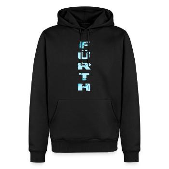 Fürth Germany City Font Skyline Accueil - Sweat à capuche Premium bio Homme - noir - Devant - Nico (187cm)