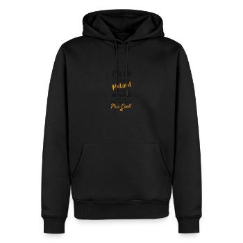 J'ai un parrain motard cadeau de naissance moto - Sweat à capuche Premium bio Homme - noir - Devant - Nico (187cm)