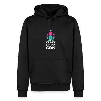 Bateau de croisière - Sweat à capuche Premium bio Homme - noir - Devant - Nico (187cm)