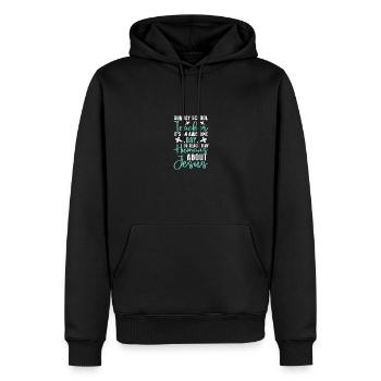 Fidèle serviteur chrétien enseignant de l’école du dimanche - Sweat à capuche Premium bio Homme - noir - Devant - Nico (187cm)