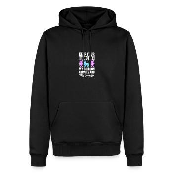 Ballon Twisting Pump Ballon Ballon Performer - Sweat à capuche Premium bio Homme - noir - Devant - Nico (187cm)