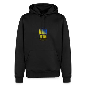 Mma Crew - Männer Premium Bio Hoodie - Schwarz - Vorne - Nico (187cm)